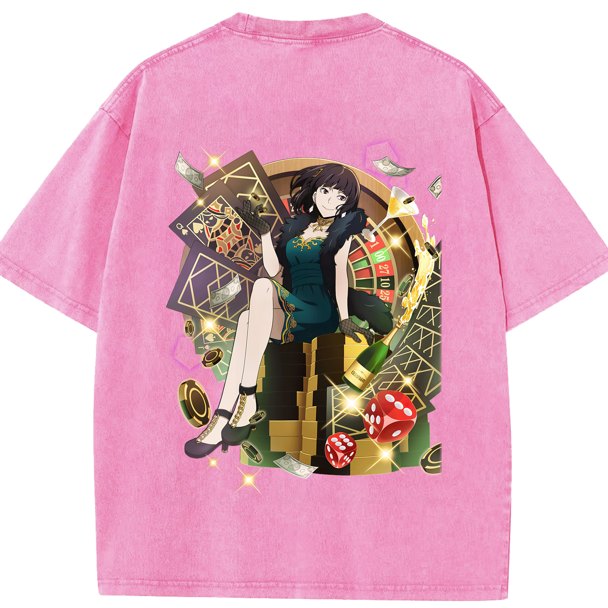 （画像用） 文豪ストレイドッグス Bungo Stray Dogs 綿100% ヴィンテージ風 半袖Tシャツ（背面プリント）